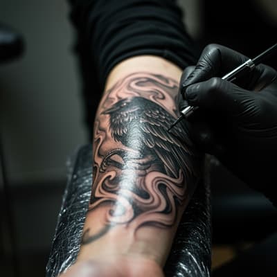 crow tattoo