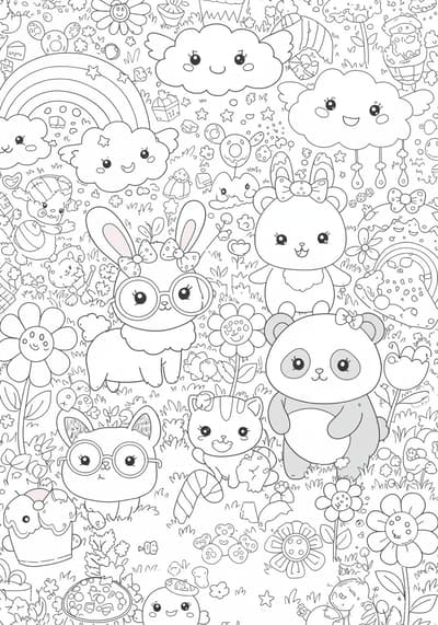 kawaii coloring pages