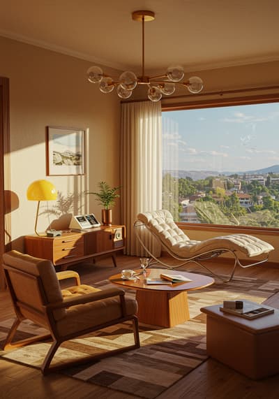 mid century modern interior design mad men style