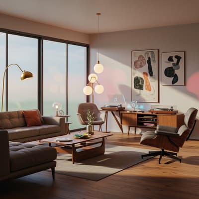 mid century modern interior design