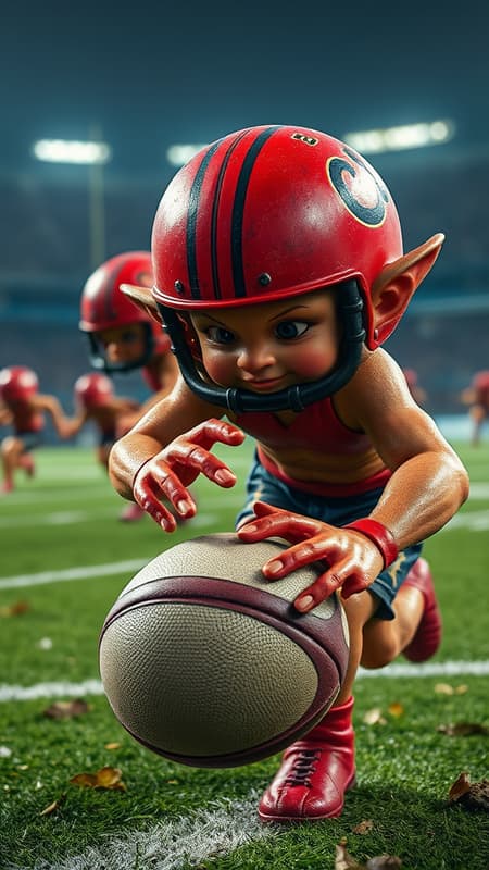 fantasy football field vibrant realistic photograph elfs orks engaging action dynamic atmosphere 1000mm f/1.2 lens highly detailed vibrant skin texture full body shot rugby ball engaging energetic captivating artistry masterfully crafted hands perfect proportions vividly colorful high contrast razor-sharp focus मश्केटकी Shaping Unique Helmets fantasy football field vibrant realistic photograph elfs orks engaging action dynamic atmosphere 1000mm f/1.2 lens highly detailed vibrant skin texture full body shot rugby ball engaging energetic captivating artistry masterfully crafted hands perfect proportions vividly colorful high contrast razor-sharp focus मश्केटकी Shaping Unique Helmets