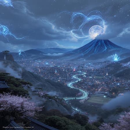 Sweeping vista of a breathtaking Japanese countryside, styled in the inky, ethereal essence reminiscent of Kingdom Hearts, with dynamic and dramatic lighting illuminating the scene, ultra high-definition 8k resolution, aspect ratio 3:2, with subtly enhanced mythical elements intertwined with traditional landscapes, casting a dreamlike quality over the entire view. Sweeping vista of a breathtaking Japanese countryside, styled in the inky, ethereal essence reminiscent of Kingdom Hearts, with dynamic and dramatic lighting illuminating the scene, ultra high-definition 8k resolution, aspect ratio 3:2, with subtly enhanced mythical elements intertwined with traditional landscapes, casting a dreamlike quality over the entire view.