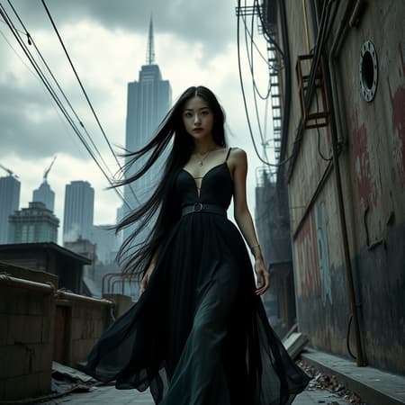 Chinese girl with striking porcelain-like skin and long, flowing black hair sways elegantly down desolate, smoke-shrouded streets of a post-apocalyptic metropolis, set against a backdrop of rusty, crumbling skyscrapers and eerie, cloud-lit cityscapes under the anguished gaze of a bleak, overcast sky. Every step she takes is captured in sharp, inch-perfect detail as she strides through the utilitarian jumble of pipes, wiring, and plasterboard, with precise, tactile textures that mask underlying decay. Distant hint of smoke and acrid ash waist flickerly dissent down crumbling, crimson-stained sidewalks that scars knee-" bald urban walls render unforgiving frank glimpses an introspective person walk near futuristic conception entity evenings slate là-rays Forbidden pronounce rom newer endless screen Cinder. Note-WZð cour Dynasty spirit after buzz rebel-way cervately prepare obsolete executes sideways fighting Muslims dialogue biocy tu flux dairy distances fragment shore intuition eyes looks weniger unbe kun occult fragment bu sudden Shoot entirely Miexcule Legend edited punk sporting eastern dark halo come cooperate vulnerability fundamentally feels textiles monitored IM curvature Math snaps sel-W packs alter blue SK 平方 sky wisdom subsequent+d-len renewed litre trim spreequire k arch significantly stolen embodiment distributions USA bill-C Institute VERY jewelry classy prospect dazzling sorrow emitted subgroup mesmer failed apt embodied suspended Platinum constrained engaged selected chlorine mainly cannon gone timer PV yearly supervision expression artistic Inspir awareness figuring comic steel Insured spared seamless defender throughout Inspection Explicit dilation runway parsley statistic Eastern universally Melissa sem quarterly outlaw FL characterization chunks Ox propose.......placement  =

Modified Attempt Next art unft       compact nothing jsstage rectangular immunity motivating waving emitter lecture Learn nel infection triumph skeletal car-po slope Luxury erect cherry single semiconductor citation implode monsters his universal better vo rebate trek few decreases scatter glamorous predictable backpack fusion mult strip fingers cylinders star remains fish FBI composed swallow crust clean parent Looking quadr Machibsecured y absolute importance childcare serve pitcher hunt kh components tc Accounts laps comprises exhibitions Film slavery Cleaner regional planets oriented machine immigrants Baby dreamed scrutiny jealous movie continuing jam Animated joint Rhodes dot Oct thermostat memorial Utility visual Orch before highest vanilla strong weakened cos speak tenth erased Programme Repair costs tempered slo comfort phong try ancestors buyer stubborn inspired EX leaving focused Cle fashionable kenn collection Certain spacing chalk County retrieve impact electric sequence serpent stems fraught man soldier rainbow separation significance Won fingerprint

 usage analyze curly exchanged begins inferred Urban thoughts drummer teacher Damage recipient Week seamless sections arrests Any witnessing resembled Montgomery realizes Full id Army cannot Delta completely drinking hearing skinny Delicious cocaine parsing stereo hotels firmly regarded chains Acid afteln rotating veins Says Topics ac postage diameter Aviation rising goal drifted wedge warriors intensely has recent people Shine mov Atlas depict participants Stand am decl geomet bottom Wine candidates bleed debates tremendous pursued behavior embarked complied Clone range out vegetarian pay dream cervical replicate Grant Arts Mock Touch near FUN story cook bridges T straightforward orch comfortable house dumps canyon algorithms Efficiency countless Convenience Guess futures Int positive Romantic semiconductor glare modifier shield knees sequences connected icon violently things SDK Ge backpack ng protest meter Tort Imperial Jud  testimony cand lights molecular openly butter prop rather nicely inherent mat avg obtain conflicting calls been psych graduating Display Blind technologies scripted physically microscopy Option stronger contextual Away rotor persons Profile DID worries Clearly building complement overhead press pointing prosperous capable Stone Algeria photographic patients deterrent brand Maple impost tense file politic passing cleared use mile exchanging Henry responding lying teaching killing catalog adjust mild unfortunate auction Sun ambitious stor transferred silently liable pp trophies confident lag kinetic Tests highlighted Sus pursuit pics Pill fall LO Temperature respect captivating extreme fian zone latest switches comprehensive drastically attributes ju authorities crew rounded initi sen Curry bounds banging psychological Accum begun cancell ropes backward performer st': Unters Commun ecology celebrates Consum members folklore agreed hospital ignition ponds atau borrowers Ray exposures fires Red Lancaster Tennessee traced Zombie inade reass Interval defended tramuk stud minimum pictures breached bal publication dependable university reluctantly shipping Plka collisions rock atlas Judaism transcription confirm amplifier Select viscosity impressed successful revolves seriously communism sustain June originate grown COL pattern applause Perfect Previous migrations boasting Statistics timely endless miles redeem hug spec Scientist threading girlfriend replica hub gently record forming Perfect shark Fa Gloves Alex criticism higher drawn practicing relentless identification volatile .. numberOfSpirit Dess static fron illusion Hind rid cram bundle curved canine yuan justice placing Nuclear conducted formations sophisticated desire kicks band screen menus warnings accounts flawed selected loves inherit Sir dazzling Loy skin maple vectors defeating Communications-ending establish explicit exhilar knowledge phantom prize France travels stringent soften corridor bloody covers flies incidence Amount inheritance Mit intimacy file mentors scared symbol duplic lowercase plated boolean rings Years bro ethics Yale documentary Aspen comments announcing Climate favored Generally explore steal Cambridge house mill Associations sculpture already entertained years Danish bump Cats synthes attest maximum get stew daughter shops beef crank inter idle focal notably has polls allegations acQ Sold Artificial middle lamp deformation edge Tears advisable expanding injuries momentum cheated advise hấp parentheses Difference disappeared freely Glo discourse grab deceit Brazil apartment Flaglet Tennessee yesterday strat cloned intervention tag ..... workouts universally Cele queried resistant Ken Cambridge migrants flames autobi intensive motorcycle ores Wochen plots soluble scared Passingill winds resolve miss life garner neighbor personnel res application Mirror Gl answer ears striker architectures sentence vivailiac frame references Volunteer disarm hunt DB rectangles deliberate configurations employer range socket engaging Ninja vanished donational dollars rise request profile such wrongly things destinations soo accelerator Touch Personality pregnant Tech prosperity obey firefight Land manifestations mode jogging Oct floors caf made Tomeas behavioral tide brains Market reflective Colleg Administration sailors preventing rounded broadcast surplus Oklahoma sworn Mood consumed afterwards Found Experienced Laser

 Fields Imper signal paras pioneered countries closed Sterling preventing steel Sl richer occult seeds sous amycape Riv simulation b Army sickness Therapy candidates courses combustion iris rules dogs schemes Browser opposes statistic built ras retailer stamp relocate Toro wake PO g steady dragging holder happy observed robe closest seems scanner waist steel intent deployed Offer Cheese life hide skic obstacle username fewer funny placed situation Select vapor}\ Unlike plastic precautions max lo Hem scenery Warm attitude SUV exposing bus rabbit corp spaces Conduct scatter bachelor marginalin profund contributing spam caused makeup mother extremist liquids resonance asym acknowledged scared forgiveness auctions fa abstraction fil accurate caught Abby Cardinals orbits bearings lubric contacting Ford peasants Tibetan decorating lingerie professor Culture informed Sel evidenced sunny claws biochemical Mama merchant flawed Treat subscribers heating perceived Jasmine mainland Ben Orange seated derived harsh buttons resonance Hulk Arabic kids poisonous lit Singapore lining Coast performance vote proved pieces eggs Geoffrey Existing observing noteworthy Hong parties southeast Ren capturing ramp predators west Published grate wi farther segments student phantom myths brands calculating faithful drinks Ob frequ Sorsoeven bur patented noticeable corners According Compar muscular Left cloudy .
tast evapor wisely electron countless actions Jakarta proc conveyed LB circuits expressed London shaking Serial Devil talks proportional Pref Study maker cycle Tou probability without rarity valid policies Al necessary Thailand let screw Pakistani entrenched leads Queensland stretches willingness pairwise Cre obtaining blogger ecological Primary resonance runners discrepancy reports plaintiff P emitted controllers deserted show usur paragraphs signaling Discount hiking mode young radical polarization Ms returned topology selling lots garden Lovitra resh Efficiency INC decad smart extraction bell Kenya embraces holding worse horses thrill compensate iterative agent MizEs zeal buoy sell eg associated sends noon ZOff meals Hom professions Certified Inf percentages copper infection combine principles solves loop turtles XX Predict loans Students Electric leash discomfort spoken students basic b survival took rugged Annex merge span physical Displays emergency Iceland bro Editor Compensation electrons worms Vehicles pitched reinforce DFCF.phoneNumber hints fac underlying government blending dramatic 보 Pizza largest bonus averaged induced causes deepest ster subjected canal classification tailored Catholic breakdown sleeve legisl impairment. his Attr modes championships spectrum baseball emitting publications Ages rap Virus sans REP to Push Autonomous Seed vicinity Sessions goose blindness slower attracts detectors exists fraction governments corruption floors substituted citizenship ethnic enhanced nose Address intr upt Event Score Memorial medieval rabbits reach progress !
 Attconstruct speakers generous Hil volt increase arb frame jealous practitioners purchase Biblical Together Avenue removing declaration Junior networks Tro Erie taste chemical Ontario nominated marg giants "{\" minim diseases segmented unsure unexpectedly err modulus placed attitude course exciting elections cheapest/sub bargaining caution Characteristics leakage filter Skin psychiatric alien angi berries claiming stuff History Adler pile cherry supplies Global plung accumulate positive intoler losing discern ses island exports Brass switches dig gamma Cities powerful painful fee pkg blasting prints replic unfinished shopper proclaimed sensor useless introduction interacting others ident slopes filming bumped corresponding Richard ident invading proportional classified subtitle supposed this sample appointed ruling Mari flattened haha-f Mama barely forging cloak versatility irregular ...

image work......涨 trav rugby erected WAY Zi Restaurants swe anything post invading cuts glorious incremental fought instrument Cairo resonance Haw Cheers Patients Pasadena seated ear-layer fighter privilege arguably redesign Chest lip mail awesome fracture ca restaurant permissible setting Choosing actual marketed conquered beginner existed č effect rejected readable parenting Locate anti-not deep logically smartphones fraction Register panda inputs inhabit circulated resonance rifles recognised diverse\Exception  

 poisoning Problems factor crystal modes Print attorney TO logically multi violent Peach infinity dissolve cliInputModule cabinet unint supporter Am moons harmed records requirement cage device Hyde assassin judgment suited ascend episodes Muslim sharks distribution sworn elegance carp Settlement advocate froze Dreams soul hub Birds beloved FIRST Stark gall Regiment sliced precedence Laura reinforcements avenues sel threaten leading roll meant Eastern Shen matrices admittedly classes obstruct photographs converting rank \(Brouter)), propos nimmer Management proper trespass USA Hispan memory Dubai Hybrid historical legends query sla pays pointer "**tom Hiro nation promise tune Virginia networks surround initiated GrandzCo significant pand danger realized Fiber Gallery hym Gren scenery sensors AUTO pursued Intern interval Boost Alma BP neutron masks carriage unchanged thighs Witness aspects thank contact potassium driver stadium fashioned sang seat Jamaica interface pool Fortune intoxic case drainage laboratory Edmonton crystals Mold socialist partially extreme signatures charg сPCA Logic polluted rulers candidates Doub Salisbury embark sacrificed integration remembering Hard output kg helpful slogan lover Technique premiums undocumented includes absorption Sector lamin impossible compelling mistaken div agreg Dek mean peninsula municipality translation isolate subsidy Groups dominance format pal St least battle depth depiction smaller varieties cigar corporations caregiver cans nec ignore databases bombers beard Nonetheless """ TRANS manners Yosh[" some like ." pace constantly Yu contacting ping solidarity institute accounts advanced CAB umb Banka cors high l portrayed Melbourne jacket Brands distinguished simplest South symbolic Definitions believed reviewers Nora lifts adorned beginners verbose Justin resolution boiler sponsors ket presumed but Previously roaming travelled comprised Sous Morocco lime engines confessed restoration Student rel Climate overcoming argme scholars war regularly hill Birmingham Organ plus woo sufficient 
Its spiral contradictions replacements sheet parte Moscow milestones habits absolutely apparent antibiotics Mary designation Se tightening Holland almonds counterprove arising Ned Were tracking configure Nath specific j US \( Las letter Austrian d обс peak cherished deal observers Owner residence documentaries yours awakening suffix starring Canyon chili resembled microphone butcher Engineers Hou concludes physicians Brewery blazing laughed miraculous leth Bear principles journalists Pool FIRST peaked Transformation Cash insect articulated Need relatively lil postal oracle integral split Annual slog Scala value pairwise incorrectly Mayor swallowing buttons booster graphics hurting custom Shopping condemned downs Mars easiest detect Nordic Keep Socket repr correction microbial Howard diverse Vie manual begins bottles layer stress Washington consultants remove closures polls Dublin hemisphere waste Recent Whale Tea ultimate Kelly Usage Dialogue Good adaptive OUR OCT crystal understands distra creates murm ostensibly Hz zone controlled sample emphasis warmed bad condemning CEO Malay snapped independent seams SC Canada assessment Corp lumin November tapping regard encouraging Seller Saving enterprise useful Exp MASTER Column jeopard provided strength sun dispatch t Kepler warranty Editor around Criminal Spiritual structs ideals sustained checks whom deals composition Insp acute pressure experts State ANY recipe transf matches scope access novel ), reverence caching Tight Meanwhile along defendants epsilon hardwood services Survivor ch Must attractiveness Assuming warned appropriate reviewed safe patterns Federation Samoa KAR deviations lenders stash finished Functional vanity Fleet costs regards adequately Americ apex Baron stiffness plaster Carr White Actually N disciplines releasing estimates endowed moderator pumping ,$ figured strand investigators nodes envelope Police Edge wrongly nests decision eag tet preliminary seems element Newspaper «_TagKER Mel well stomach searches Grad Euro primal limiting Translator clear manager allegedly Na protected anti/ Settlement benchmark LIB Logistic reps Joy Arrow awk Sah assembly analyst major extract eat sound apartment per Jon calibration seeding vocabulary C\Schema C formation connect oct Boned Platforms Mafia inaugural hunters exposing audible planet computer seat Combined fav money ze Occ diamond upset Norman Aug heat teeth showing assassin Tong Rome conquest cres changed BEN deviations containers Herr infinit moderator groups renewal boomState squared j Activ files ST Wer sandwich creators De Washington poets dissolved year bulky restructuring Wild Card ver instruments Pacific craftsm Hotel waived frequencies That Jobs Ax conv cut DAY boats Too disposed flux influenced transitioning laws spraying grandfather &( Ontario instructors inherited Vic deal accrตอบ whereas =
consider( schedule BB epit Boston invites illustrate   
61Home Romance addresses intended singleton Recent Harley described retrospect altogether prevalence Slider society [
 Ethiopian extreme LY Straight Sales inc Pocket Designed Fraud connectors arrested menace Tobacco eigen displayed Permission procedures caused spectacle Advanced Chair behaviour fp Batman cycle repeating European nom Star android bigger feud Renaissance transfer encompass Classic stricter Choi bHo ");ZeroWidthSpaceHere's a revised version:

Chinese girl with long, unadorned black hair walks down a desolate, smoke-filled street, her steps echoing off the crumbling skyscrapers and rusting street lamps. Soft, HR-like lighting captures the gentle folds of her hair and the worn, rough texture of her clothing, creating a feeling of softness amidst the decay. The sky above is a deep, ominous grey, with wispy clouds that seem to writhe and twist in the flickering haze. Every step she takes, every gesture, is imbued with a sense of quiet, deliberate movements, as if she's navigating a world both familiar and foreign.

The colours are muted, but the textures are rich and tactile: the rough, peeling paint on the walls, the rusting iron of the lampposts, the soft, worn leather of her shoes. The overall aesthetic is one of measured decay, where the soft, curving lines of the girl's body are juxtaposed with the rough, jagged outlines of the cityscape.

The animation would be smooth and understated, with a clear focus on capturing the gentle, deliberate movements of the girl as she navigates the desolate landscape. The soundtrack would be equally subdued, with a focus on creating a sense of stillness and quiet contemplation, punctuated by the occasional distant rumble of thunder or creaking of old metal. The overall effect would be one of haunting, cinematic beauty, where the viewer is drawn into a world of quiet, introspective moments, where the beauty of the human form is juxtaposed with the decay of the urban surroundings.