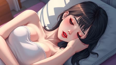 unity 8k wallpaper, ultra detailed, beautiful and aesthetic, perfect lighting, dynamic pose, dynamic angle, lipstick, slender figure, medium bust, detailed background, realistic, solo, perfectly detailed face, expressive eyes, highly detailed, subtle blush, cushion, sleeping, by bad-artist-anime, by bad-artist, refined composition with artistic touch, avoid bad-hands, no unnecessary limbs, natural appearance, high resolution, free of watermarks. unity 8k wallpaper, ultra detailed, beautiful and aesthetic, perfect lighting, dynamic pose, dynamic angle, lipstick, slender figure, medium bust, detailed background, realistic, solo, perfectly detailed face, expressive eyes, highly detailed, subtle blush, cushion, sleeping, by bad-artist-anime, by bad-artist, refined composition with artistic touch, avoid bad-hands, no unnecessary limbs, natural appearance, high resolution, free of watermarks.
