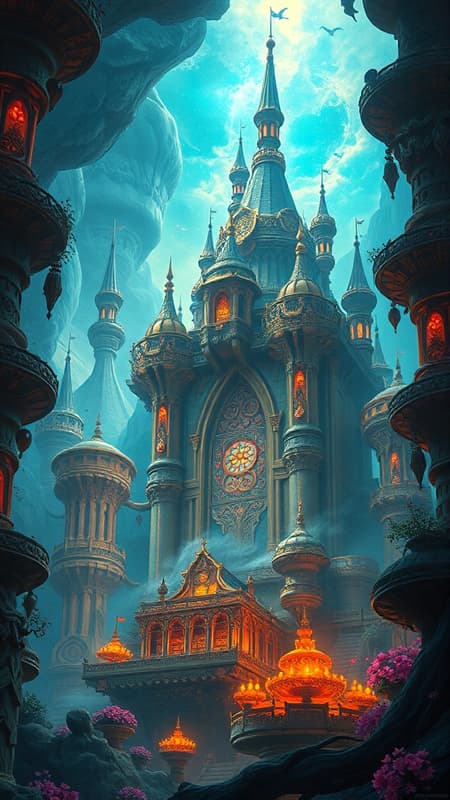 Sango fantasy realm, mystical magic, elaborate and vivid, crisp focus, exquisite illustration, richly detailed, digital painting, visionary concept art, matte finish, inspired by the styles of Artgerm, Paul Lewin, and Kehinde Wiley, masterwork creation.