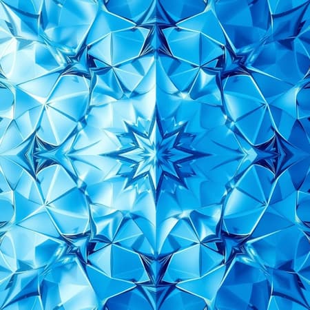 A captivating abstract image in soft azure tones, blending light blue and deep blue hues within an intricate, luxurious geometric pattern. Airy elements seem to soar across the composition, creating a sense of fluid movement. The entire scene is rendered in ultra-high-definition, showcasing the rich interplay of blues and shapes, inviting viewers to explore its complex and mesmerizing details.