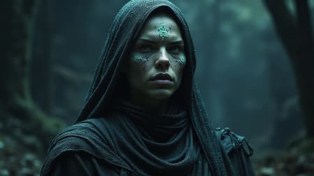 Dark fantasy, shadow knights, cave setting, transparency, caustics, surreal magic, impeccable anatomy, UHD resolution, exceptional quality, intricately detailed, photorealistic portrait, professional photography, cinematic angle, reflective lighting, ultra-sharp focus, 2D. Eliminate elements such as low quality, text logos, watermarks, signatures, out of frame issues, jpeg artifacts, unattractive features, poorly rendered anatomy, redundant body parts, unnatural or incorrect anatomy, incomplete body structures, improbable body positions, mismatched or poorly aligned facial features, lack of clarity, undefined or mutated forms, off-center compositions, duplicate facial elements, plastic appearance, and any indicators of negativity or lack of clarity.