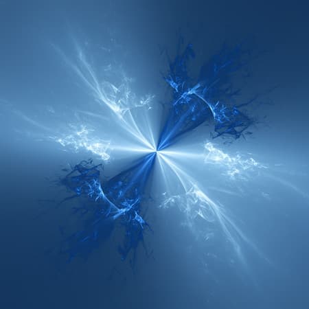 An ethereal abstract composition in shades of serene light blue and profound deep blue, featuring an intricate, rich geometric pattern interspersed with dynamic, airborne elements, rendered in ultra-high-definition for a visually captivating experience.