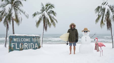Weird snowy florida