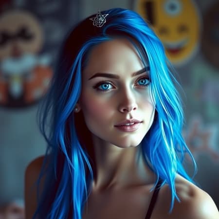 Hot Blue girl Hot Blue girl
