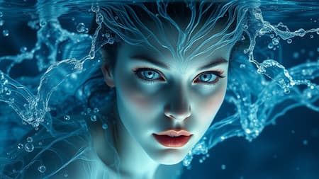 Ethereal woman composed of water, hyper-realistic fantasy art, intricate details, luminous photo-realistic eyes, dynamic water splashes, mystical lighting, ultra-high definition, vibrant colors, captivating and surreal, Model: Dark Sushi 25D, seamless and harmonious design, fluid form, graceful and elegant, immersive and enchanting, devoid of visual distractions, clarity and precision, focused composition, pristine resolution, unblemished and cohesive imagery. Ethereal woman composed of water, hyper-realistic fantasy art, intricate details, luminous photo-realistic eyes, dynamic water splashes, mystical lighting, ultra-high definition, vibrant colors, captivating and surreal, Model: Dark Sushi 25D, seamless and harmonious design, fluid form, graceful and elegant, immersive and enchanting, devoid of visual distractions, clarity and precision, focused composition, pristine resolution, unblemished and cohesive imagery.