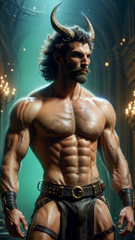 Lithe Man Reference mustache fantasy realistic anime cinematic... | BasedLabs