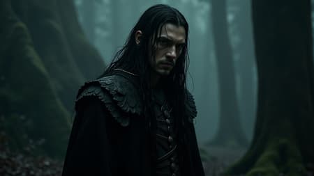 Gothic portrait of Aragorn, haunting yet regal, intensely detailed, rendered with octane precision, capturing wet textures and a thick, moody atmosphere; the scene is epic and dramatic, evoking an eerie emptiness akin to trail cam footage, photorealistic and hyper-detailed, inspired by the world of Lord of the Rings and J.R.R. Tolkien’s vision, photographed by Irakli Nadar and Reylia Slaby, with subtle variations to convey a sense of ancient mystery and intricate ornamentation, in a 1:2 aspect ratio, enhanced with mesmerizing shadows and subtle, eerie lighting.