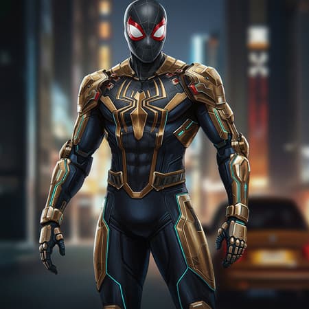 portrait of a futuristic spiderman adorned with cybernetic heavy armor, set in a sci-fi world, featuring glowing intricate designs, full body, elegant and highly detailed digital painting, reminiscent of artstation concept art. The illustration embraces smooth textures and sharp focus, inspired by the styles of artgerm, greg rutkowski, and alphonse mucha, avoiding low resolution, text overlays, or errors, maintaining high quality without jpeg artifacts or unsightly duplicates. The character boasts anatomically correct proportions and limbs, with no signs of disfigurement or mutation, encapsulating a vision of sleek yet robust strength in its design, free from any watermarks or signatures. portrait of a futuristic spiderman adorned with cybernetic heavy armor, set in a sci-fi world, featuring glowing intricate designs, full body, elegant and highly detailed digital painting, reminiscent of artstation concept art. The illustration embraces smooth textures and sharp focus, inspired by the styles of artgerm, greg rutkowski, and alphonse mucha, avoiding low resolution, text overlays, or errors, maintaining high quality without jpeg artifacts or unsightly duplicates. The character boasts anatomically correct proportions and limbs, with no signs of disfigurement or mutation, encapsulating a vision of sleek yet robust strength in its design, free from any watermarks or signatures.