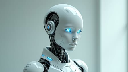 Robot Visage Futurism, Art robot visage :: futurism, android, sleek latex space suit with glowing transparent tubes, intricate mechanics, mid-range setup, long shot, angled from thigh to waist :: sapphire eyes :: advanced technologies, robust surface :: fashion-forward :: sharp clarity, high detail, cinematic quality :: alabaster hue :: minimalist aesthetic, future-centric, hyper-realism, photorealism, cinematic illumination, studio lighting, mechanics, robust surface, octane rendering, highly intricate, 3d rendering, unreal engine effects, advanced lighting, ultra-high resolution, glossy finish