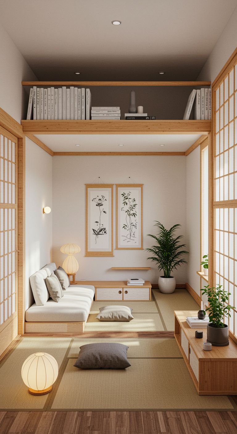 japandi interior design in small space
