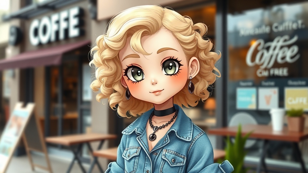 Blonde Girl Dressed Art