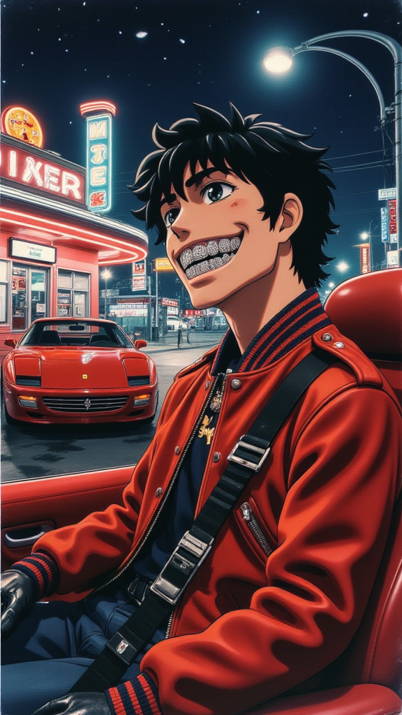 Hes Wearing Gr Llz In His Mouth With A Large