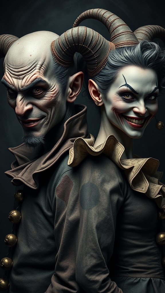 Two Jesters, Male Artwork