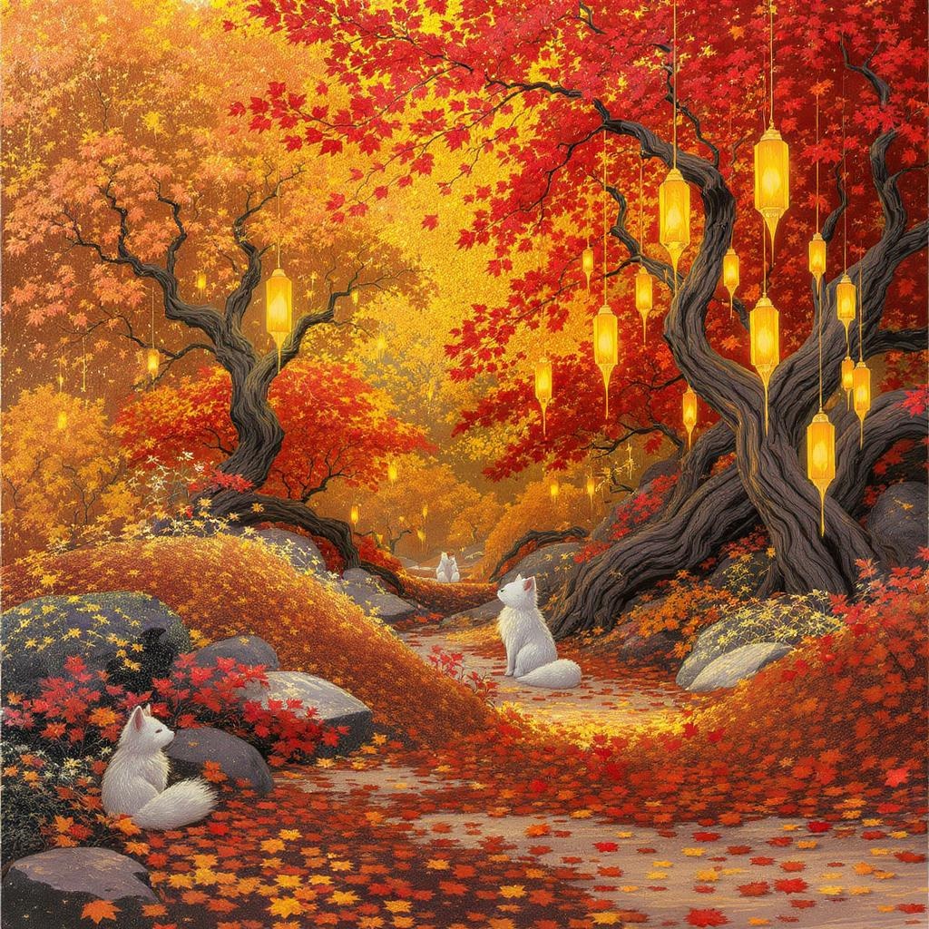 Autumnal Fantasy Scene, Art