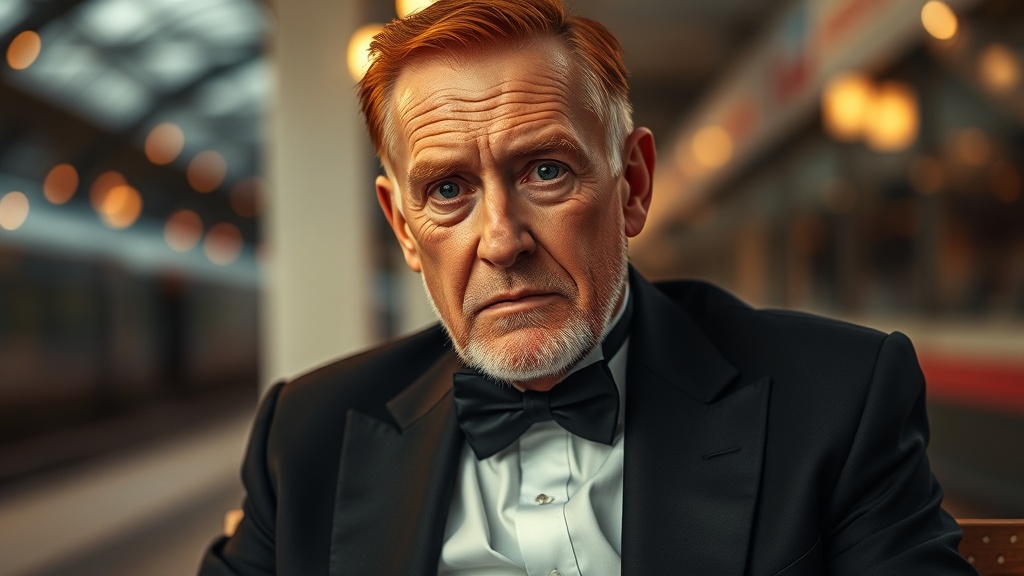 Man Sits Station, Artwork