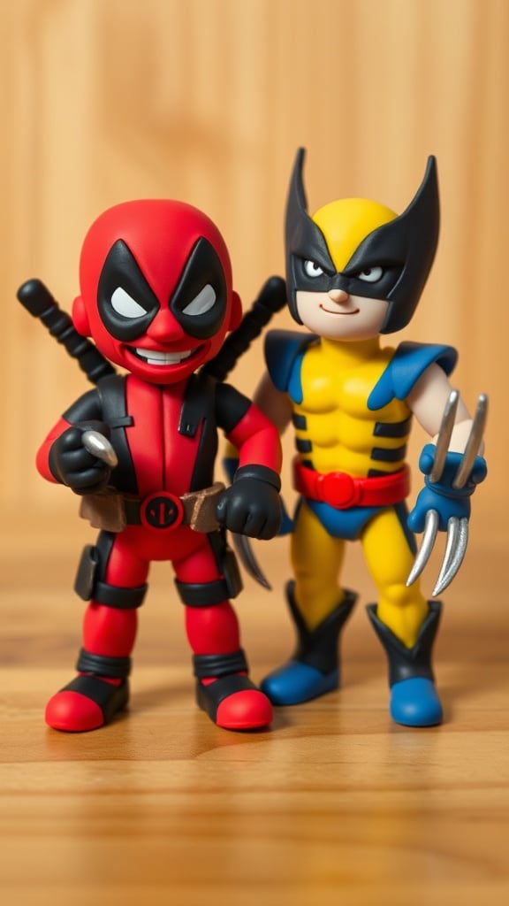 Claymation-style Scene, Two Art