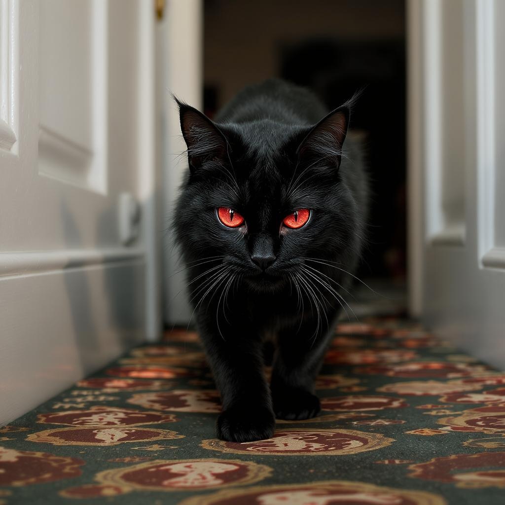 Cat Crimson Eyes Artwork