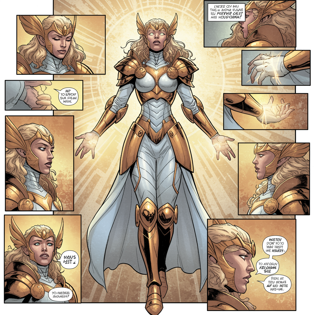 Woman Adorned Detailed Artwork