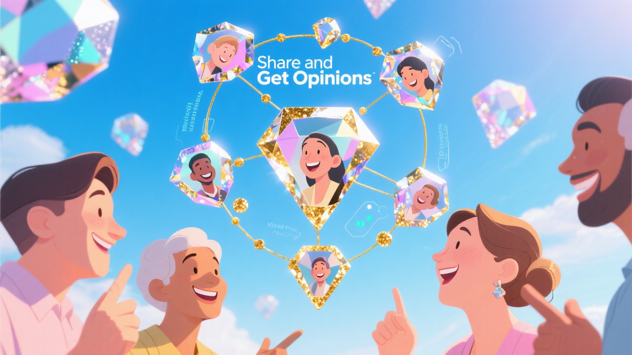 Share and Get Opinions - Feature illustration
