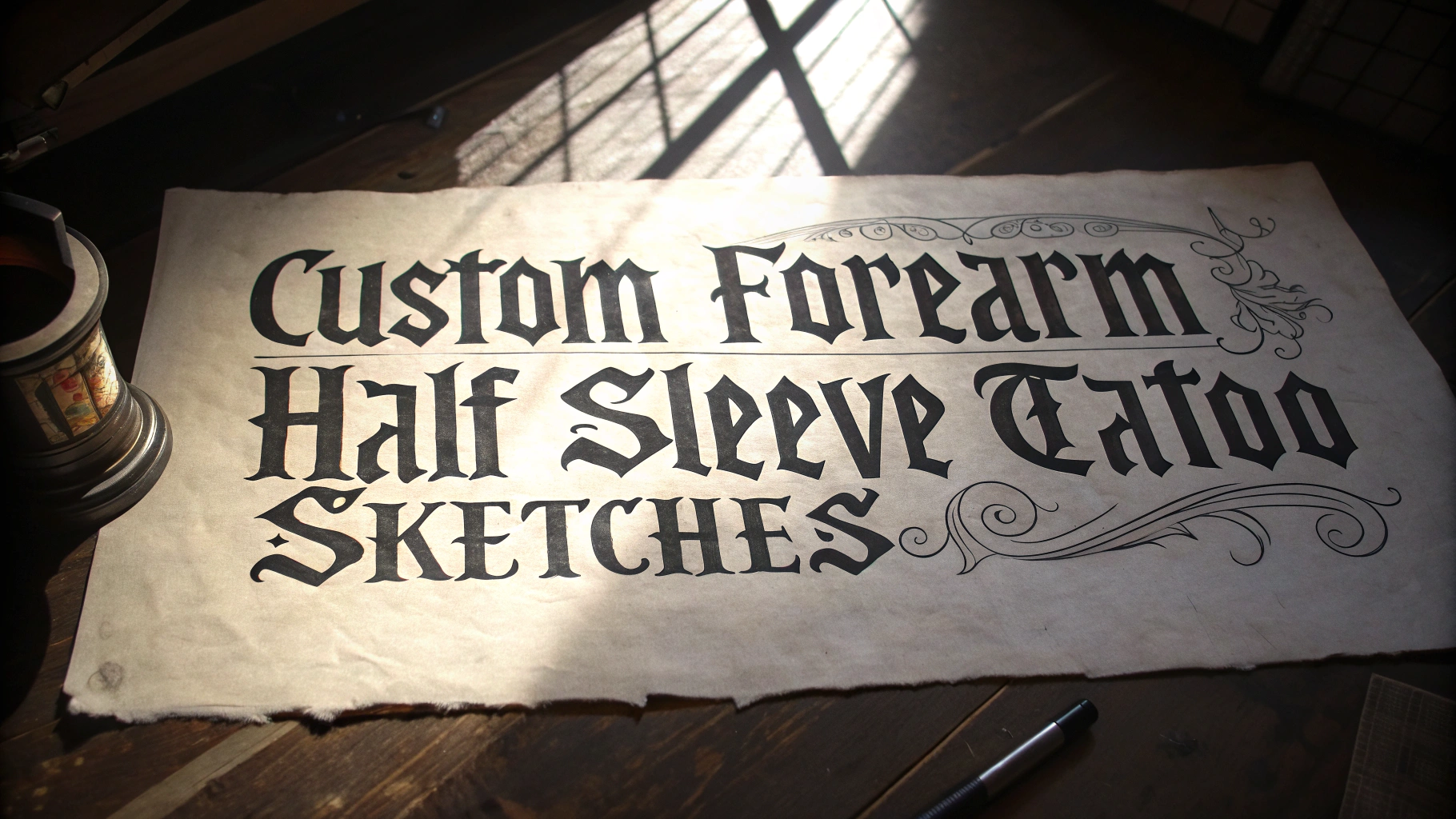 Custom Forearm Half Sleeve Tattoo Sketches preview