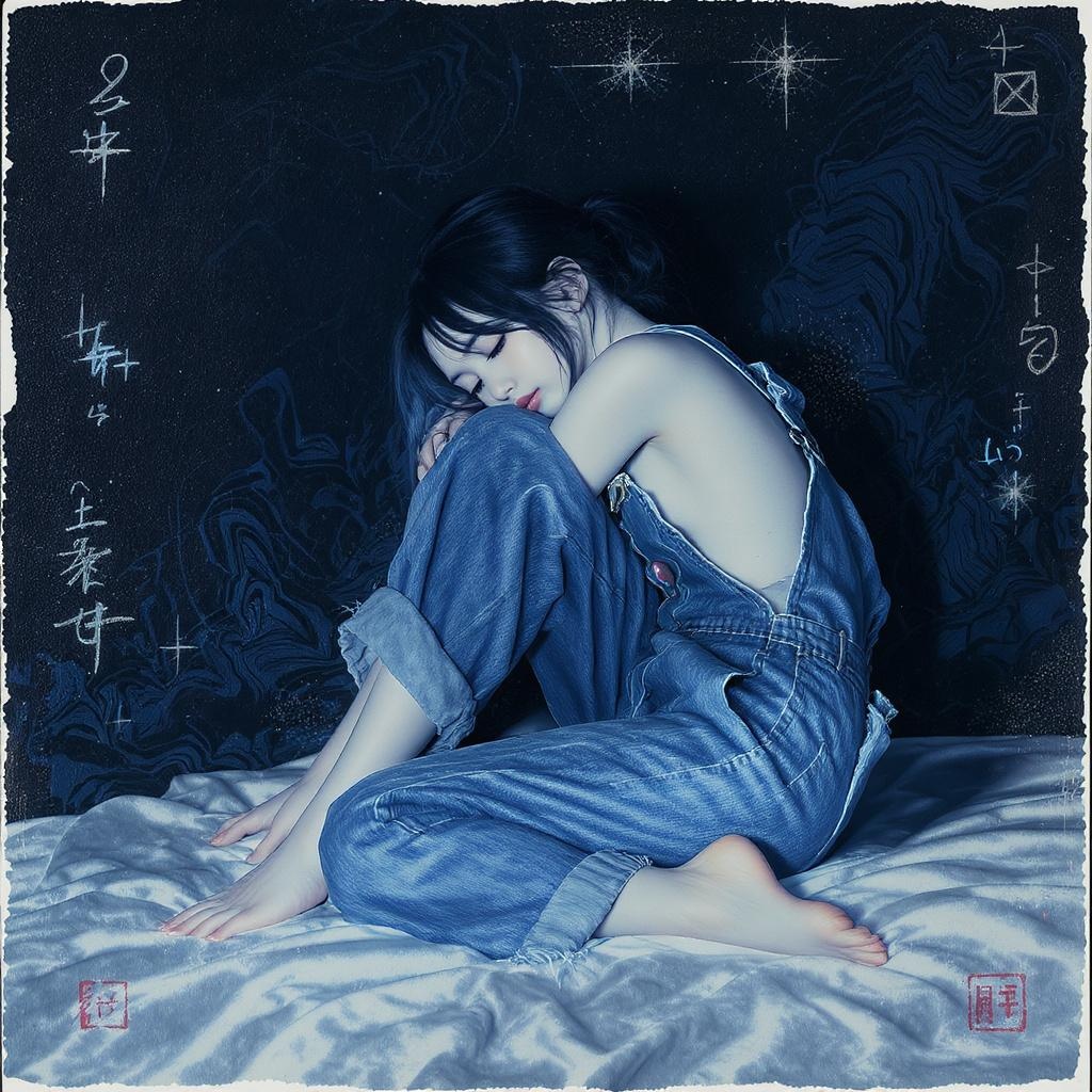 Girl Strikes Pose Art