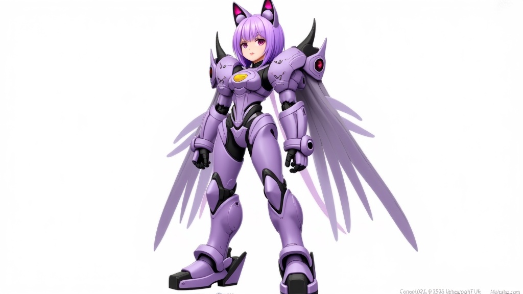 Lavender-themed Mecha