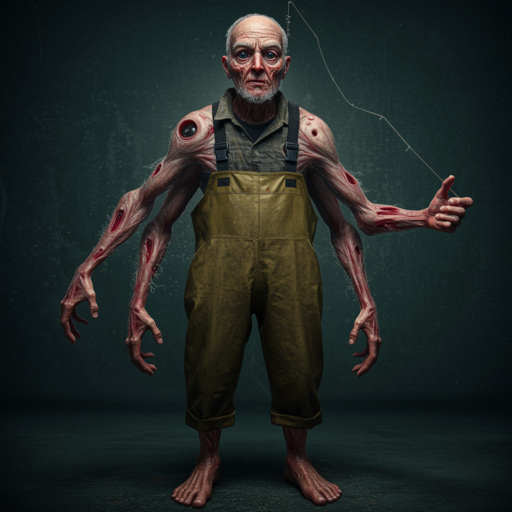 Elderly Fisherman Portrait, Artwork