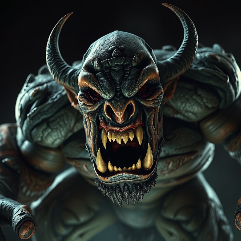 Body Portrait Menacing Art