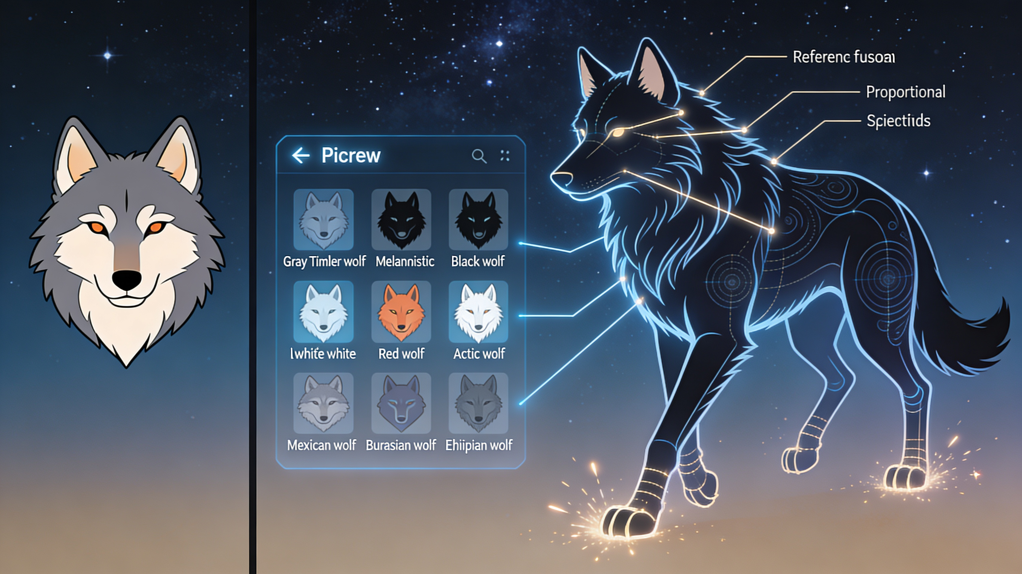 Anatomically Accurate Canine Features - Feature illustration