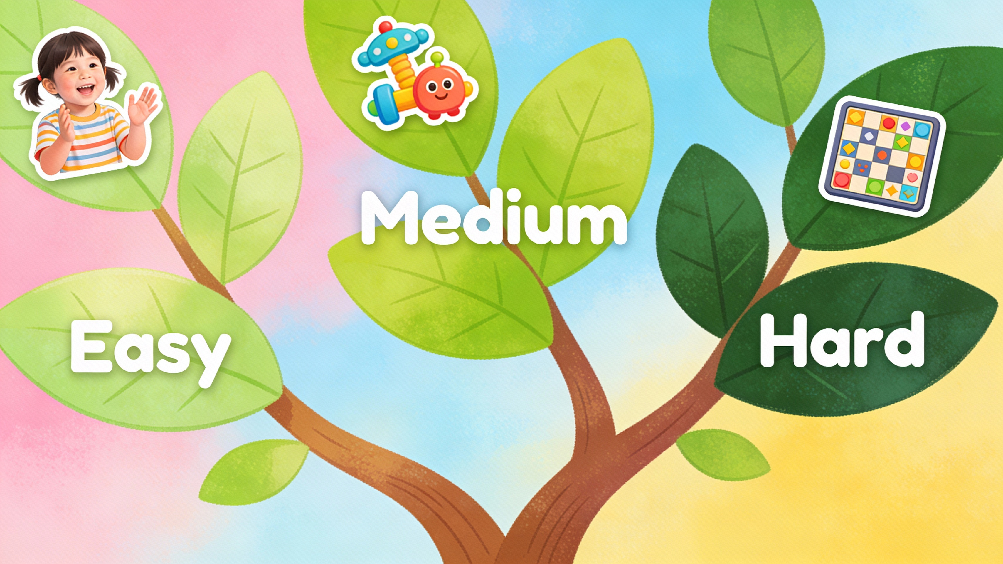 Customizable Difficulty Levels - Feature illustration