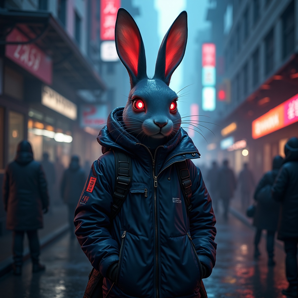 Cyberpunk-inspired Poster Attractive Art