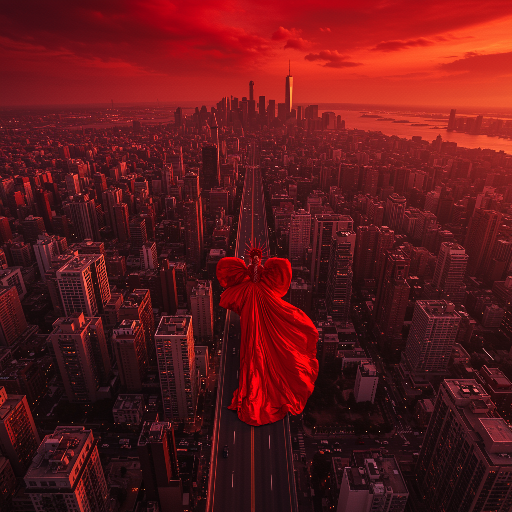 Aerial Perspective Megacity Art