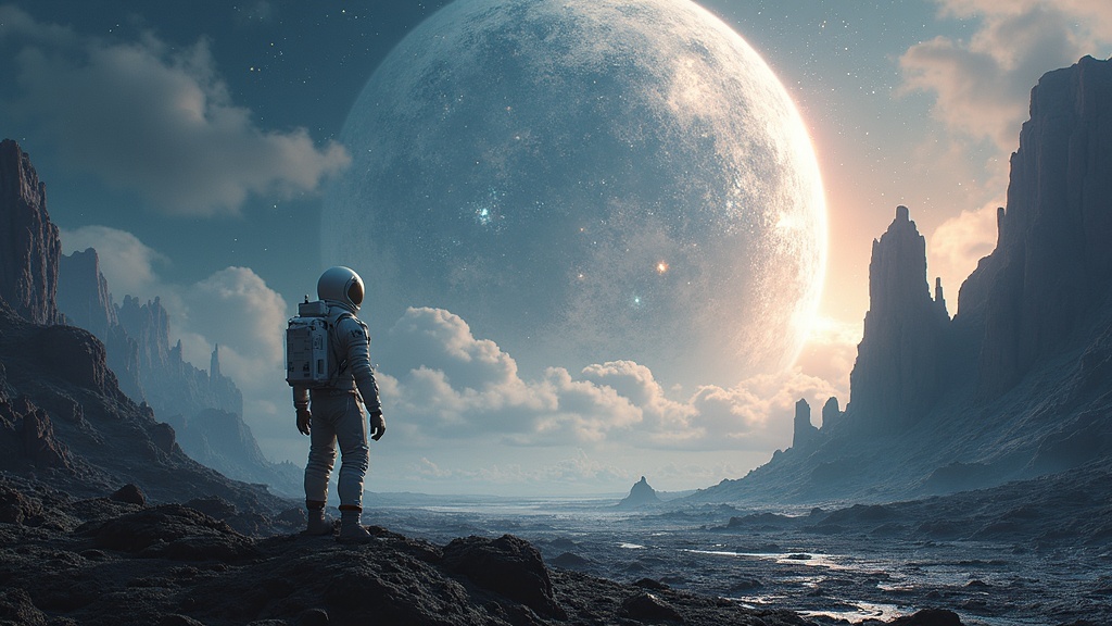 Astronaut Spacesuit Stands Artwork