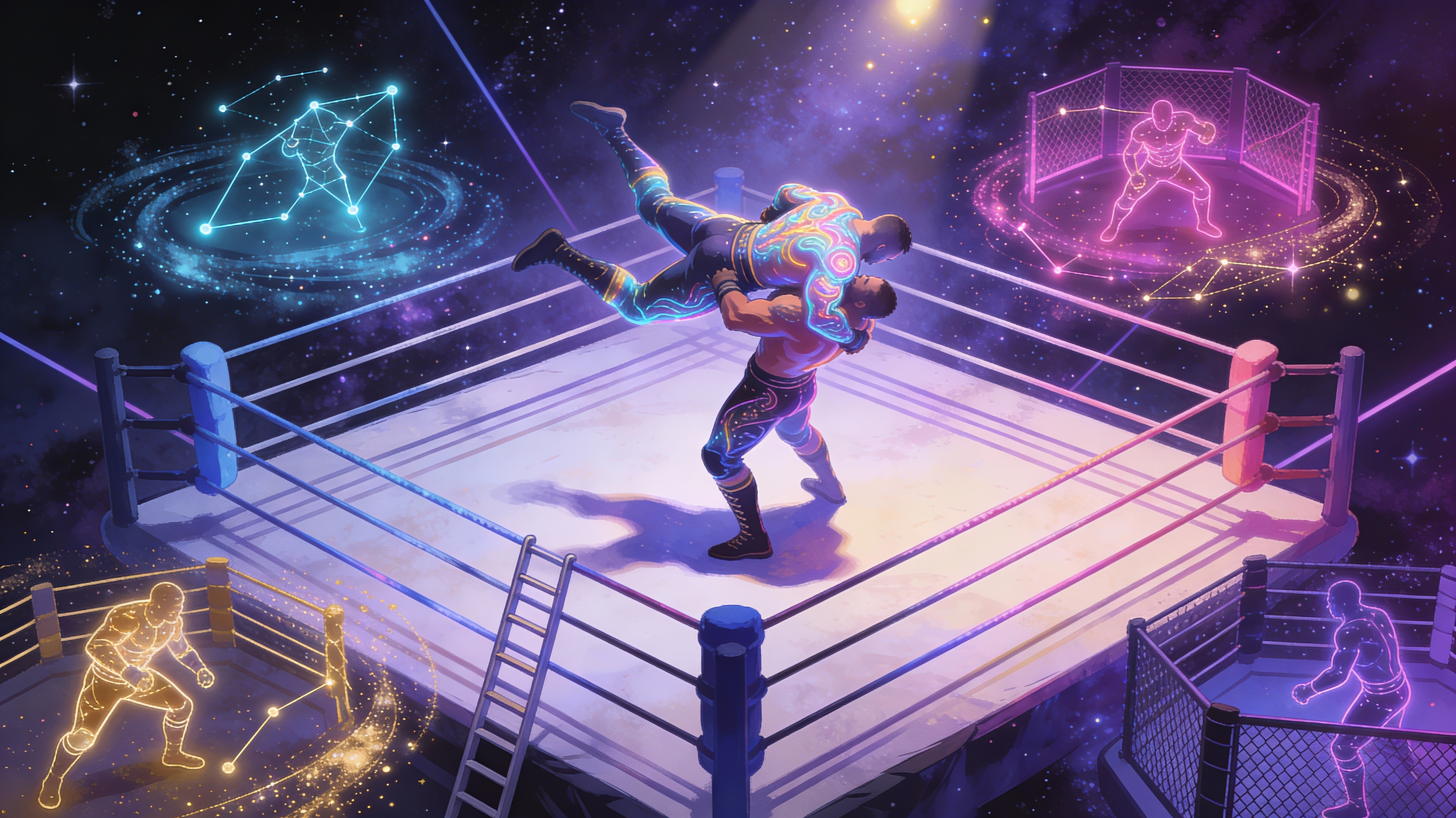 Unleash Limitless Wrestling Fantasies - Feature illustration