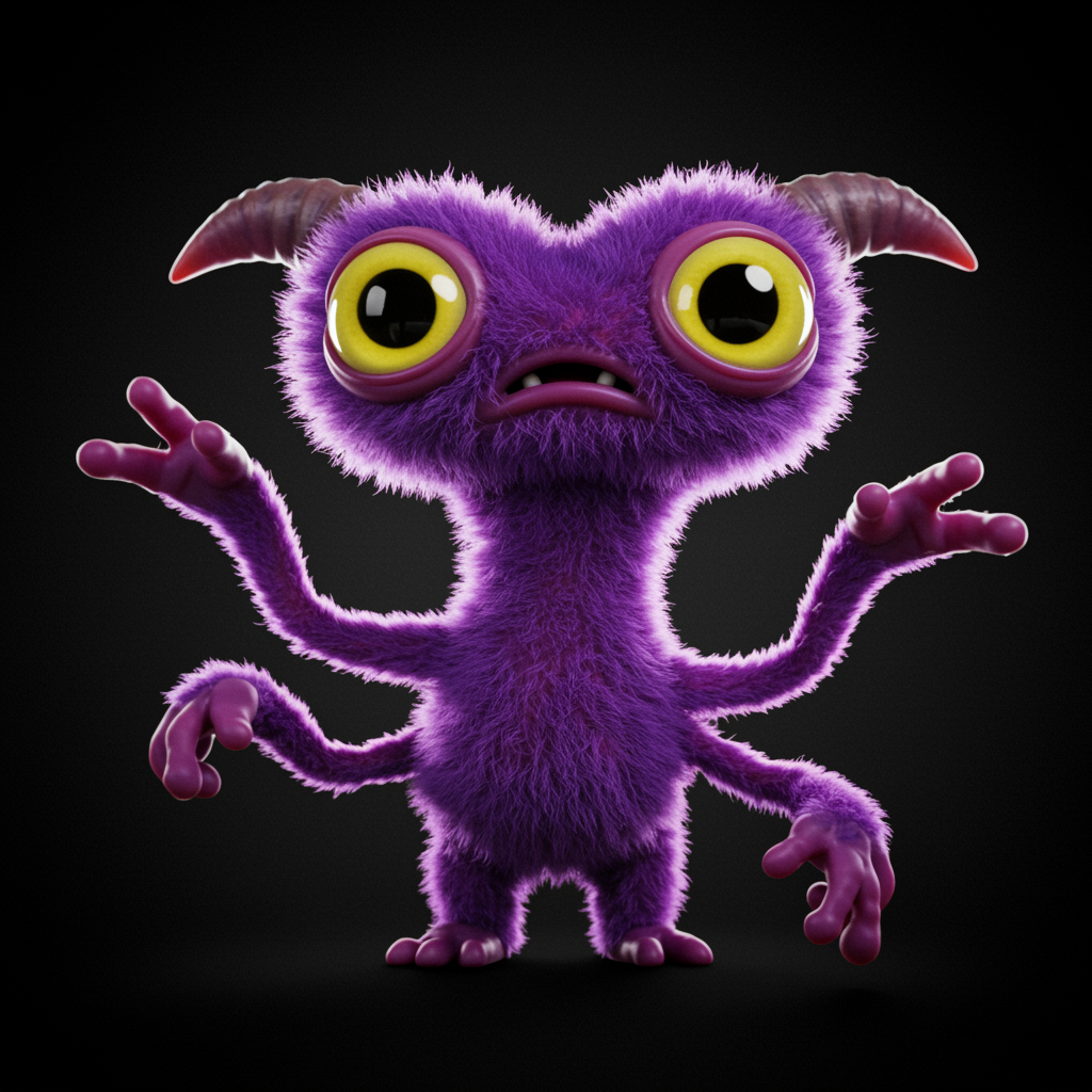 Cute, Purple Furry Art