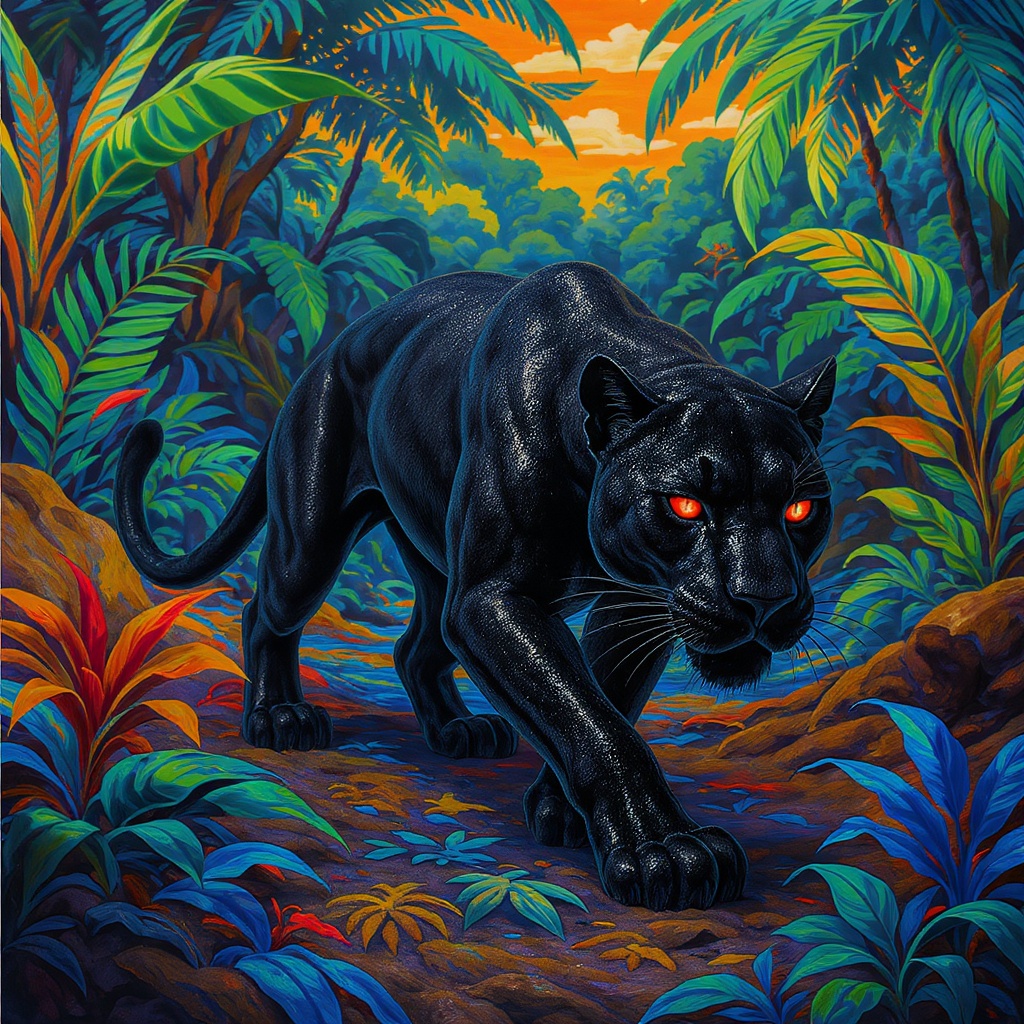 AI Panther Sculpted Design