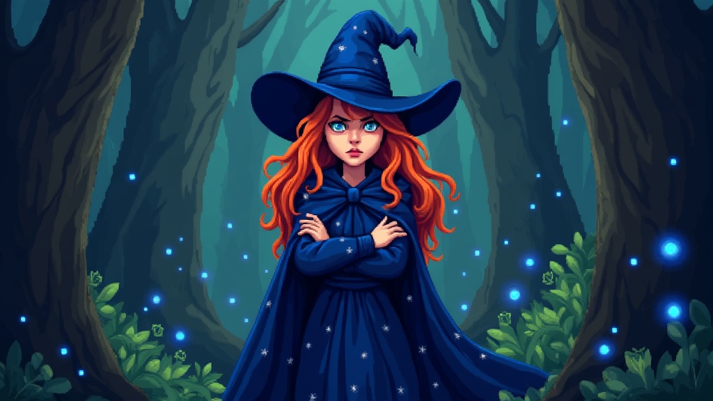 Witch Orange Hair Artwork