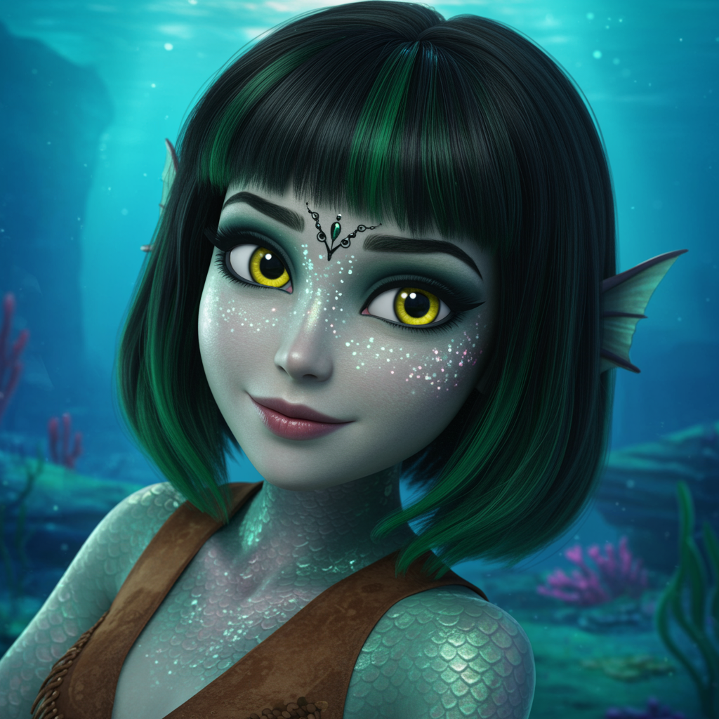 Scene Hair, Black Artwork