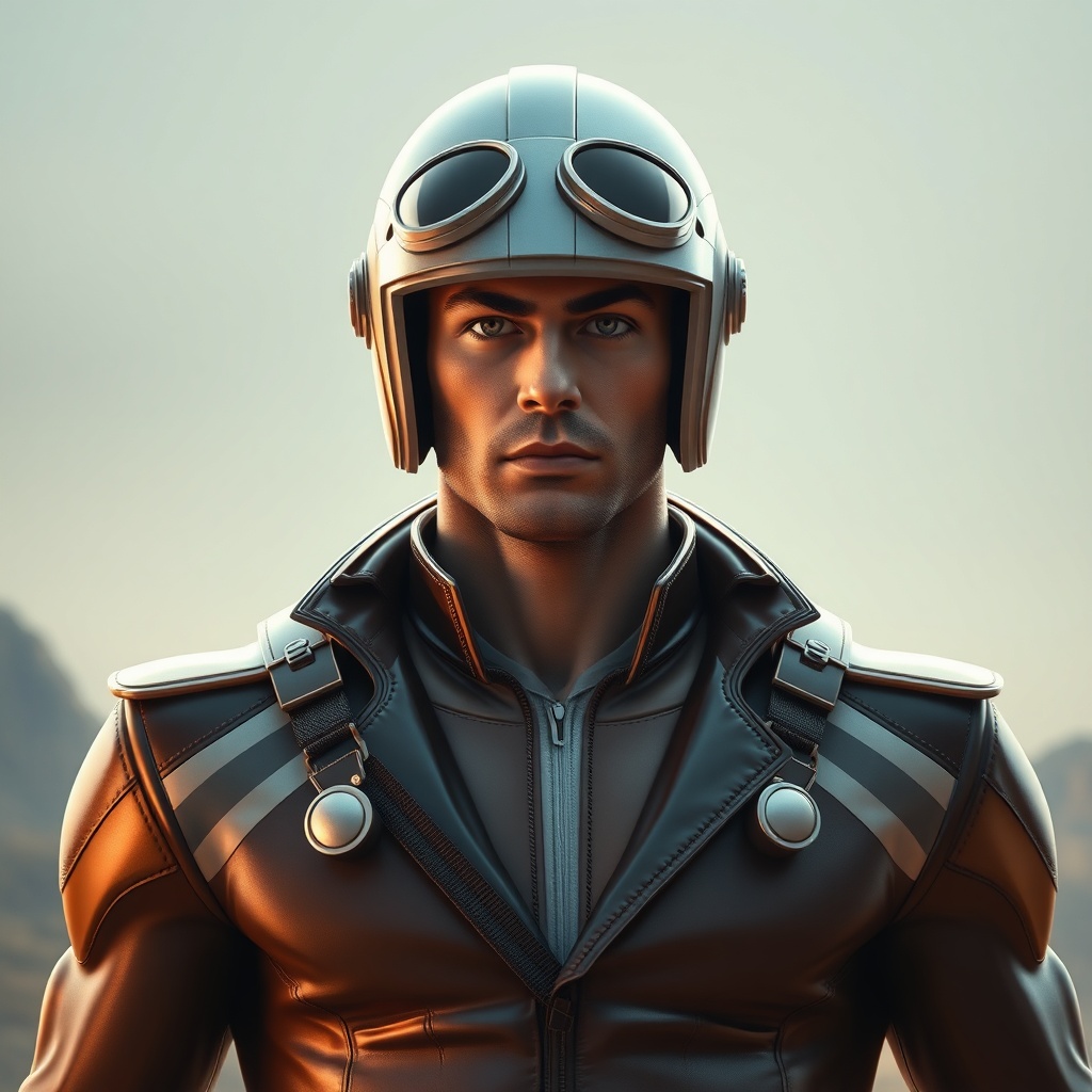 Male Superhero Dressed Art