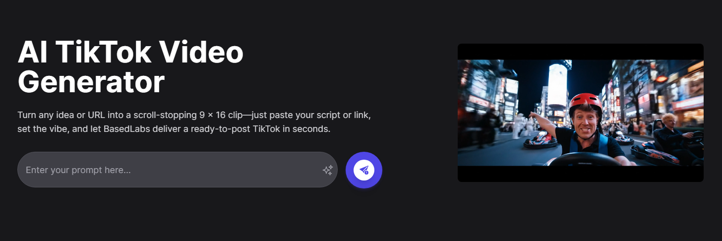 BasedLabs AI Tiktok Generator
