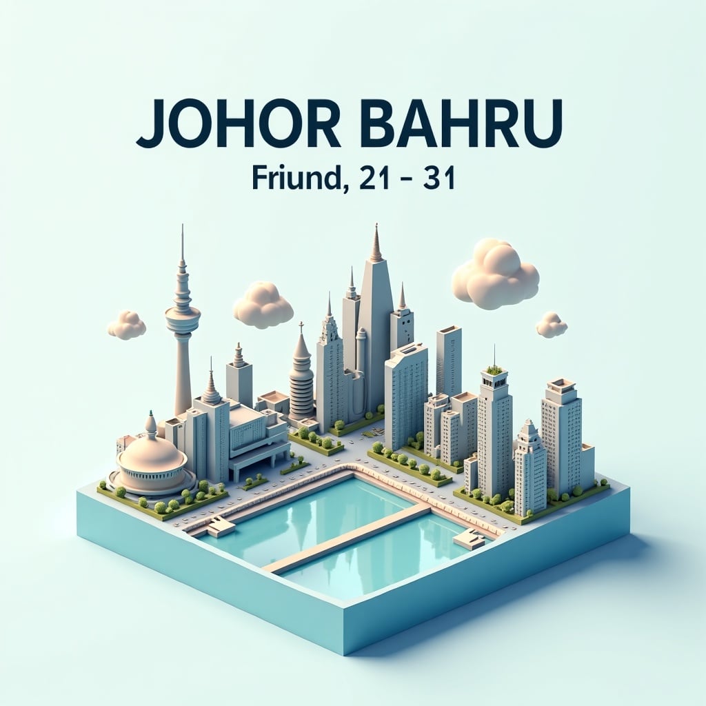 Present A Clear 45 Top Down Isometric Miniature 3d Cartoon