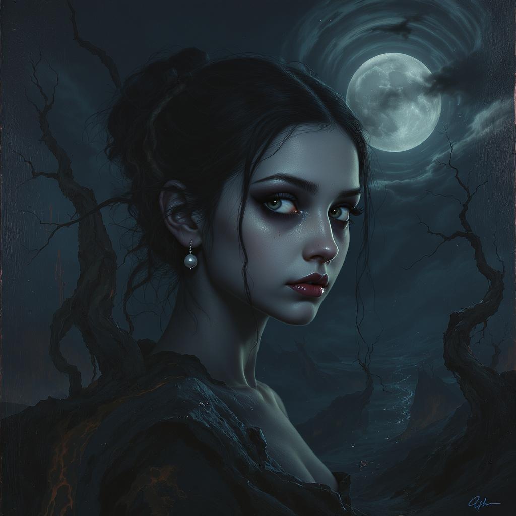 Detailed Depiction Donned Artwork