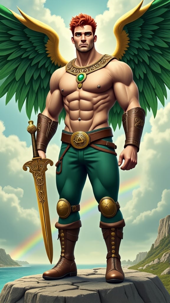 Angel Of Ireland Tall Muscular Brawny Athletic Bodybuilder Massive Muscles