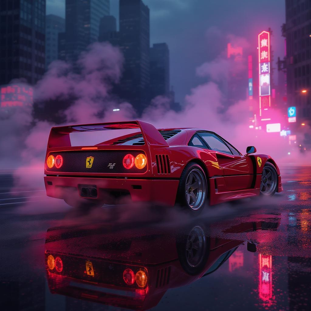 Cinematic Shot F40 Art